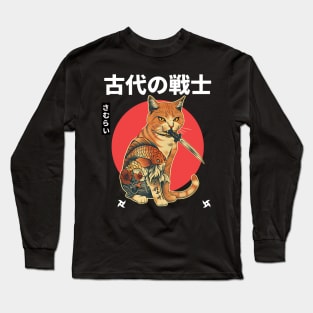 Catana Samurai Cat Long Sleeve T-Shirt